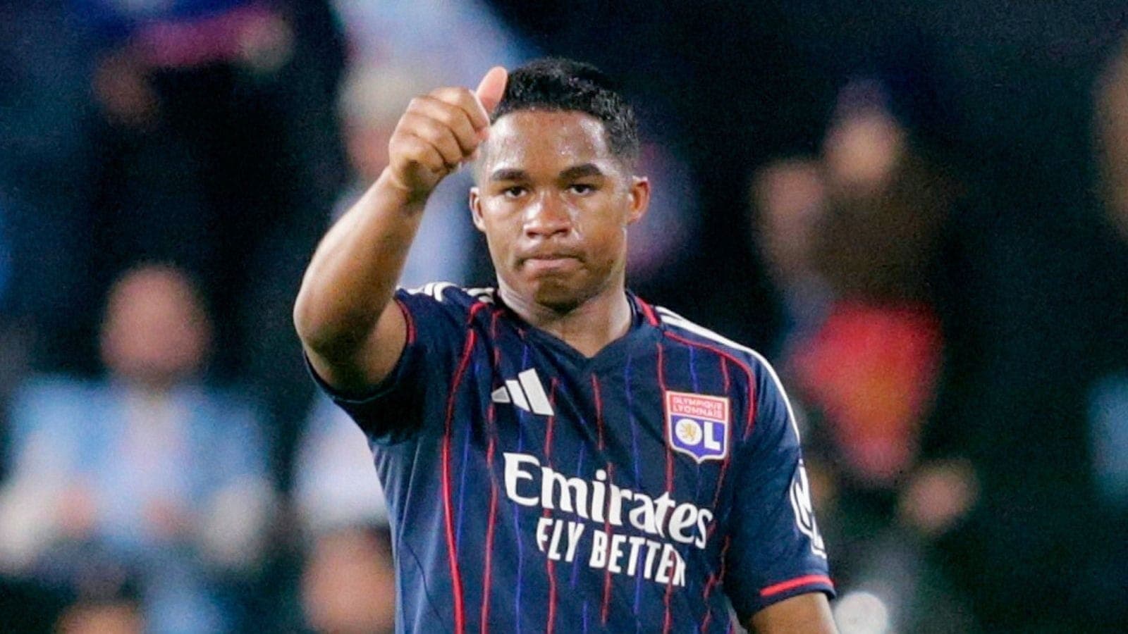 Endrick, na partida entre Celta e Lyon