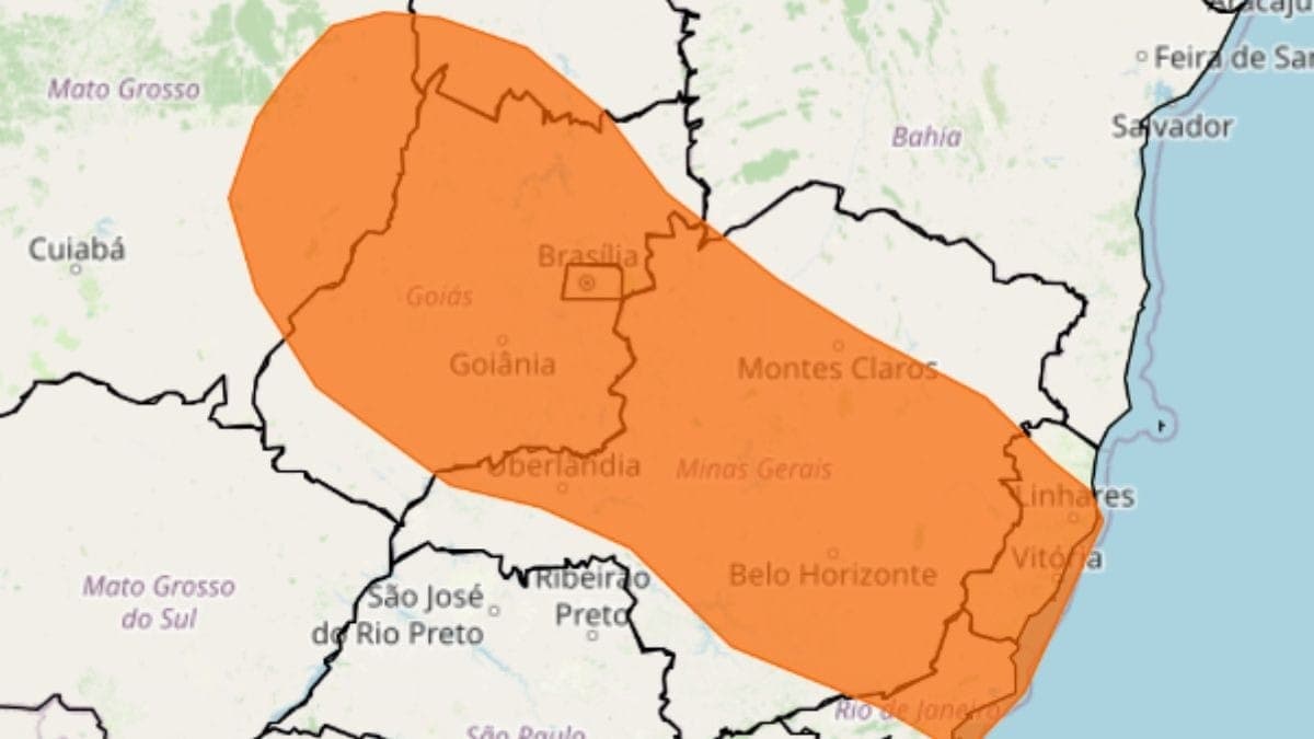 Alerta laranja do Inmet