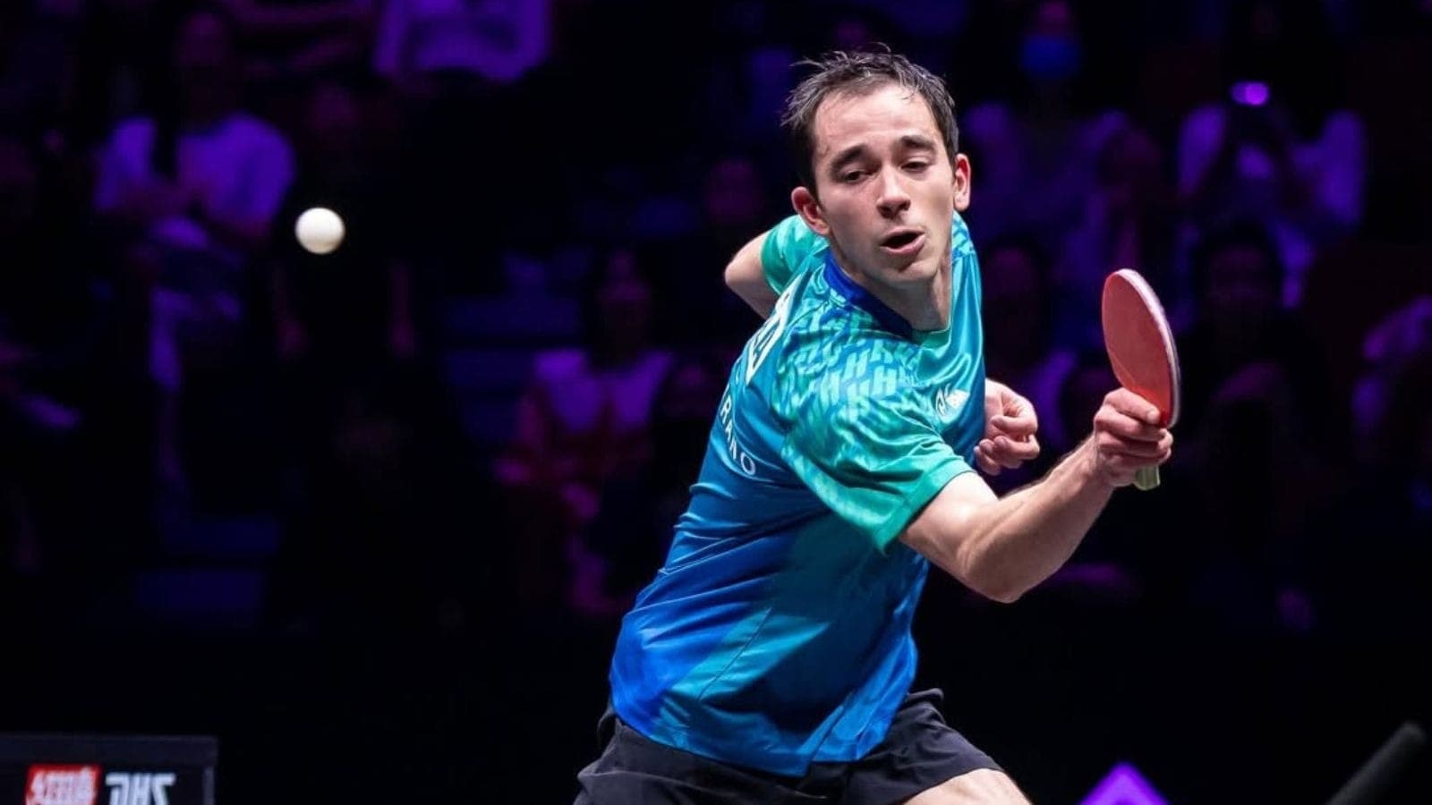 Hugo Calderano no WTT Champions de Chongqing