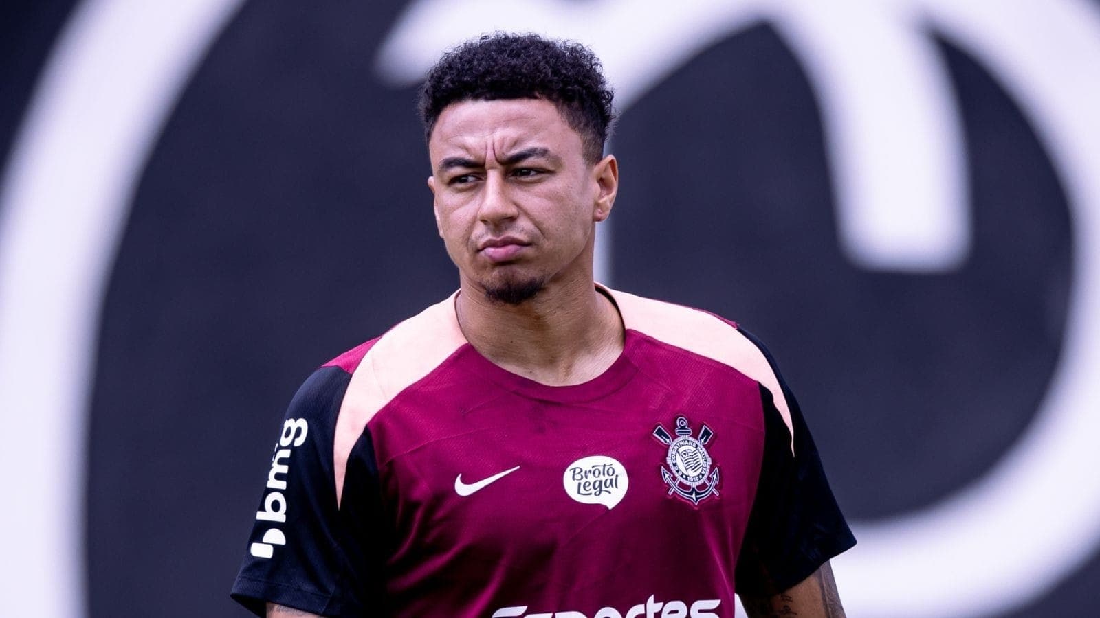 Jesse Lingard, durante treino pelo Corinthians