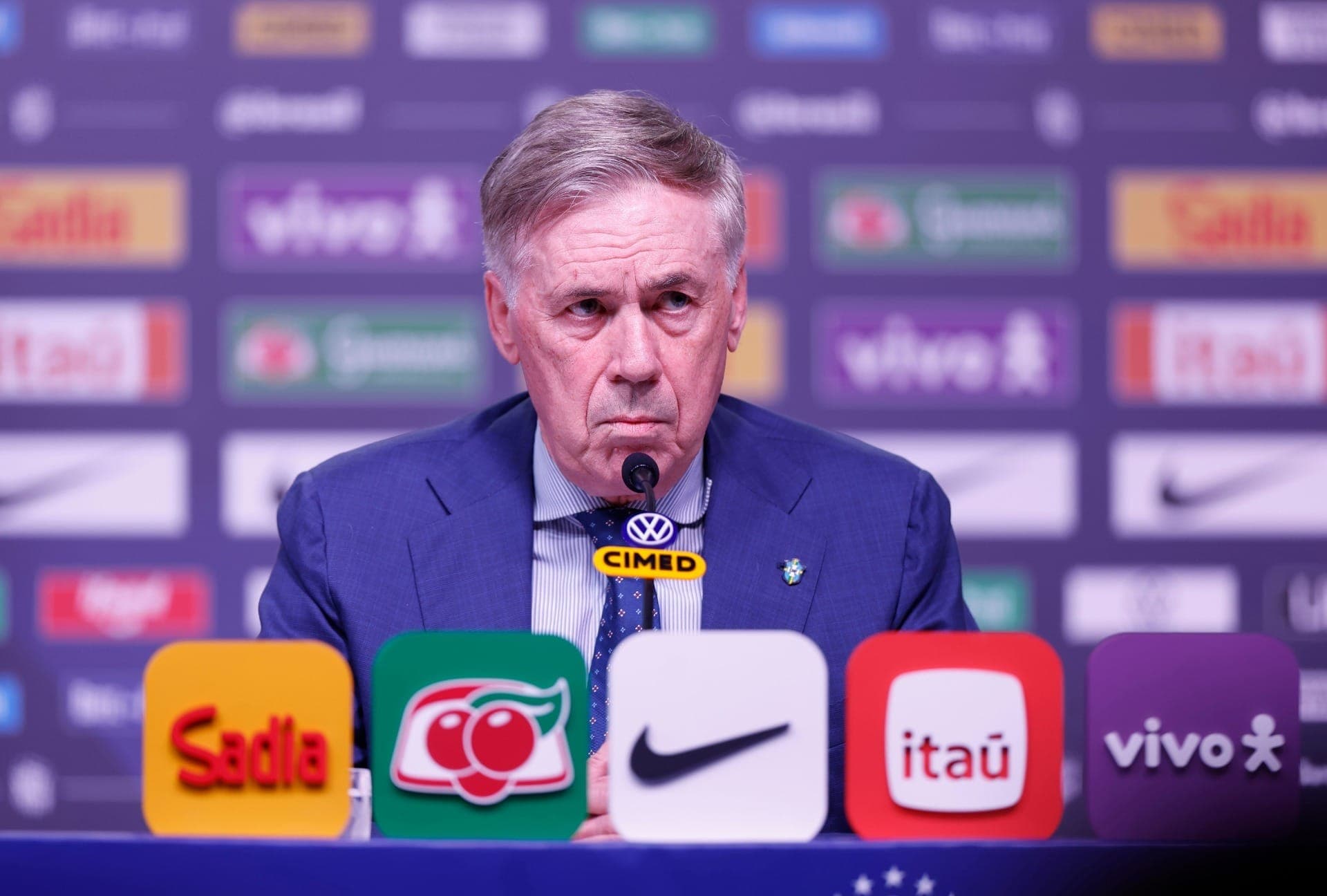 Carlo Ancelotti, técnico da Seleção Brasileira