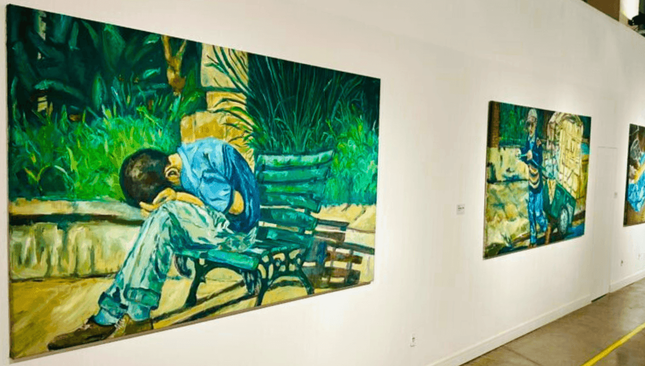 Exposição apresenta 11 obras produzidas em 2002.