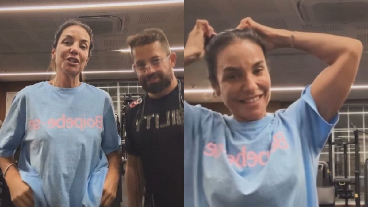 Ivete feliz em voltar aos treinos
