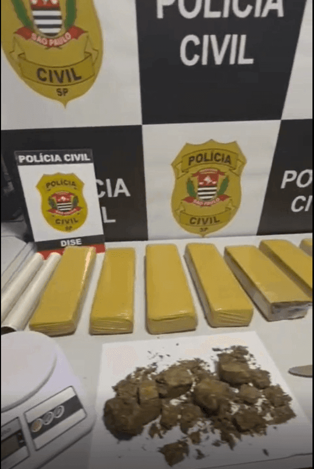12 quilos de drogas são apreendidos em Jacareí