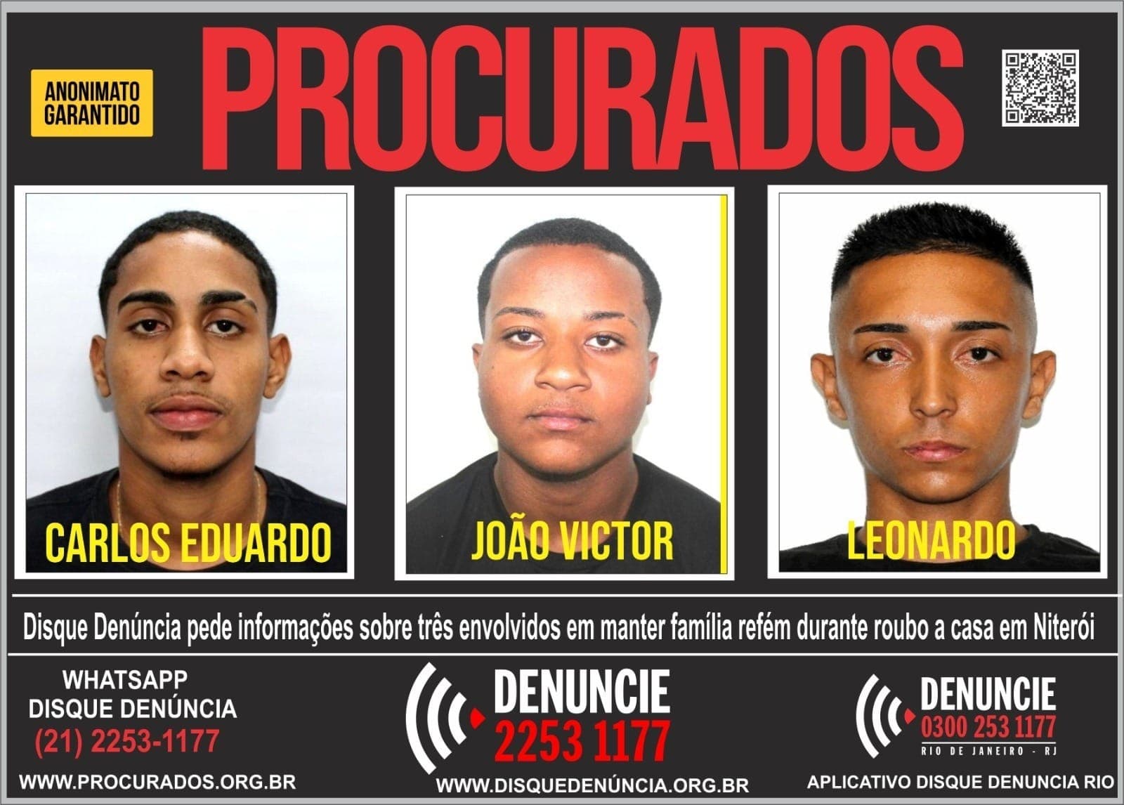 Procurados pelo Disque Denúncia