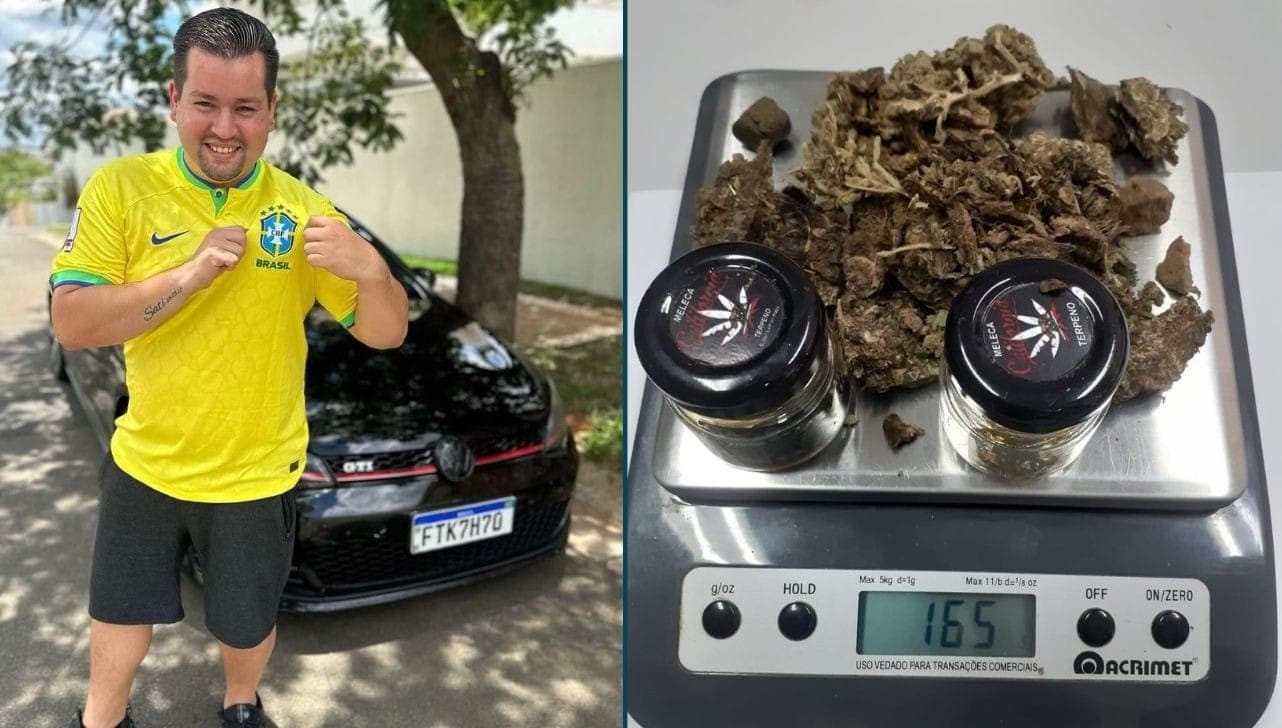 Plínio Palmeira foi detido com drogas