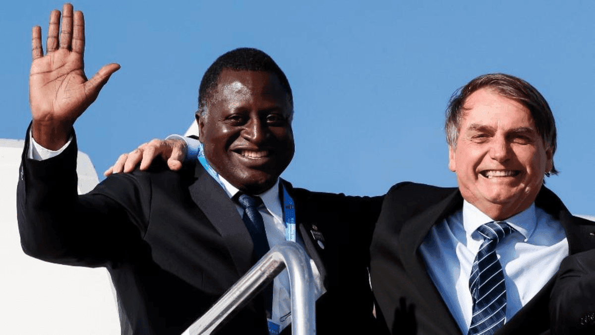 Hélio Santo e Jair Bolsonaro