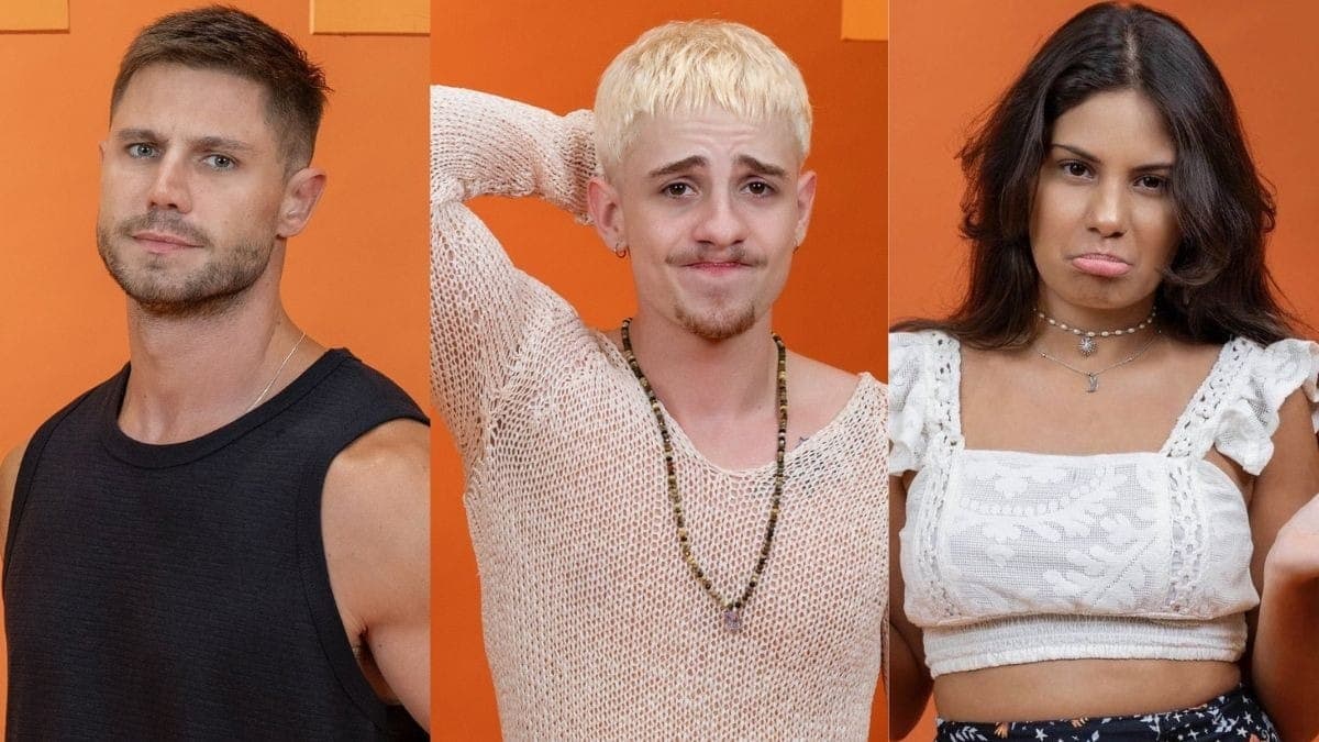 Jonas, Juliano e Gabi no 'Paredão'