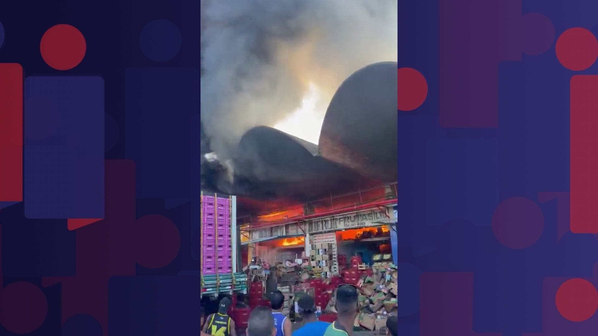 Imagem do incêndio