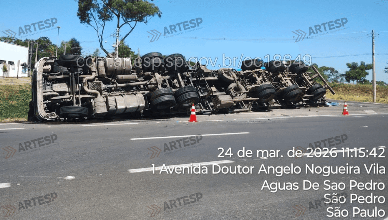 O guincho esteve no local 