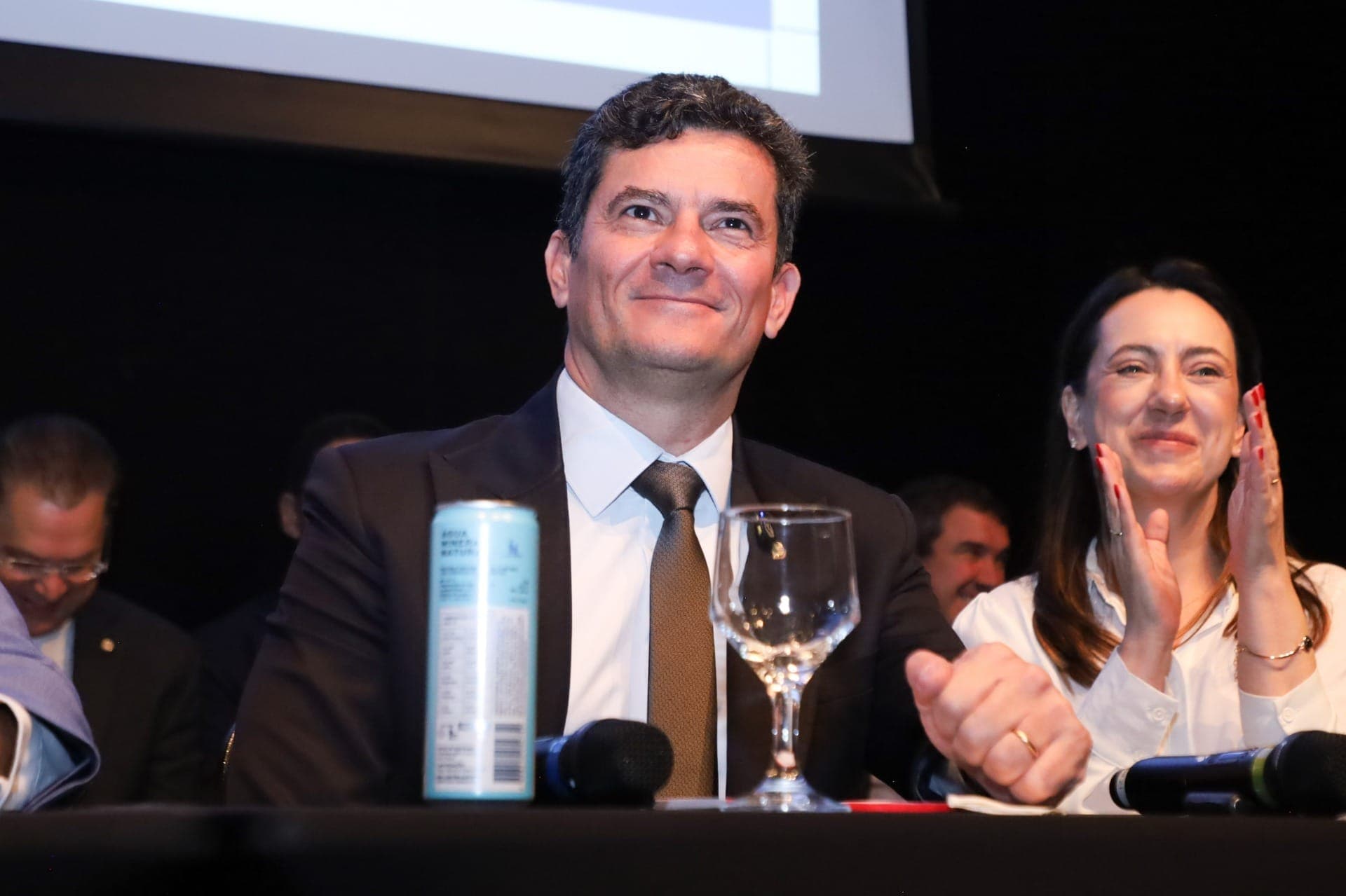Sérgio Moro durante evento de filiação no PL
