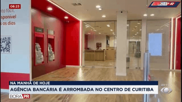 Agência é arrombada no Centro de Curitiba 