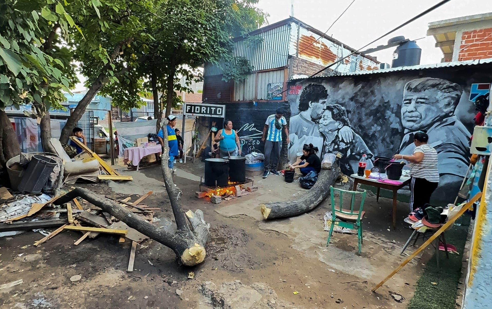 Casa de Maradona vira refeitório na Argentina