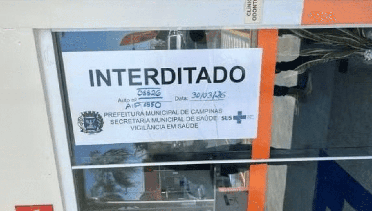 O local foi interditado 