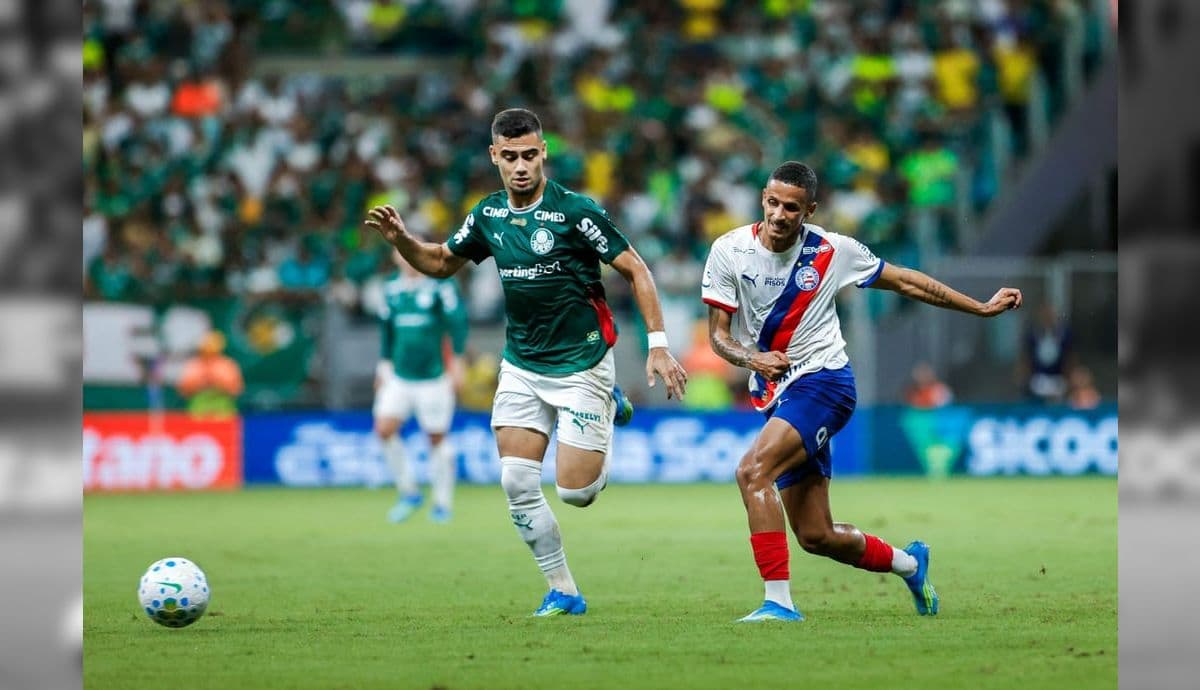 Andreas Pereira em ação contra o Bahia