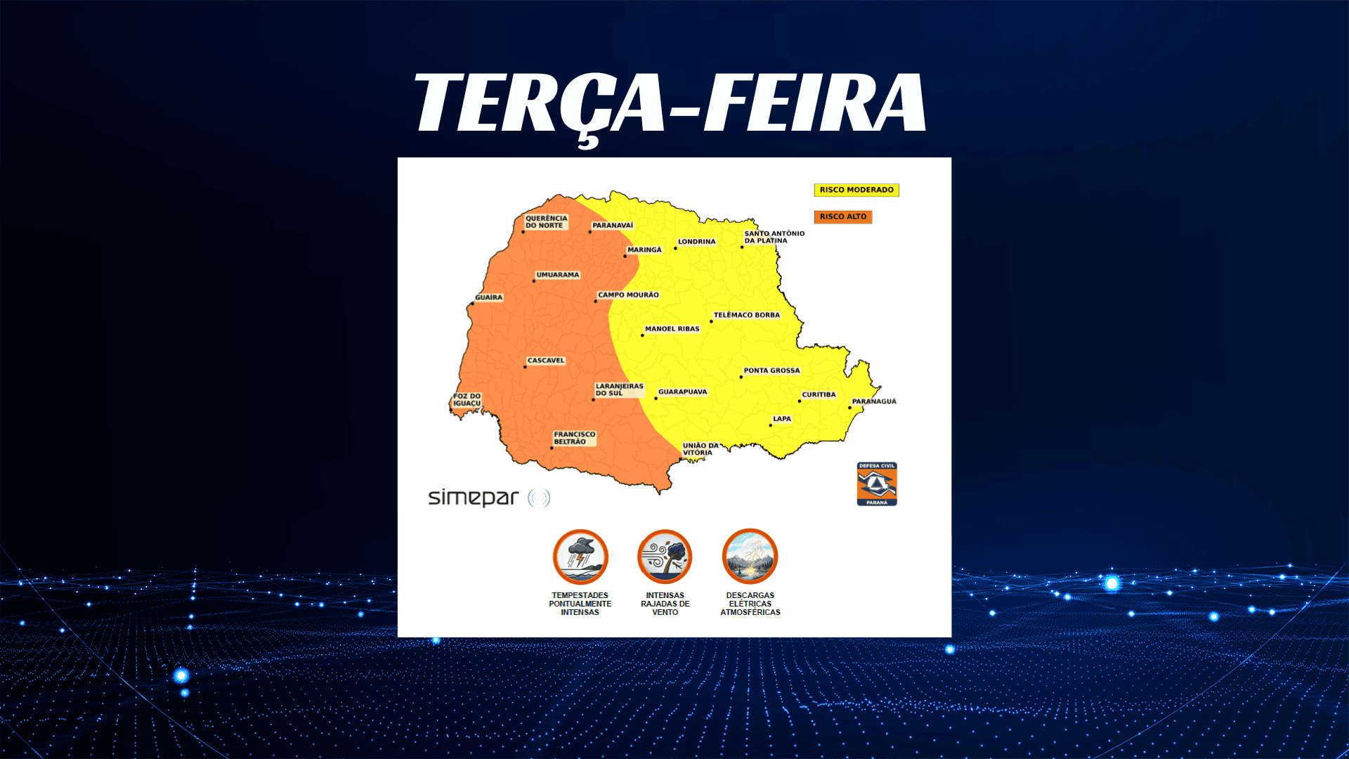 Alerta da Defesa Civil PR