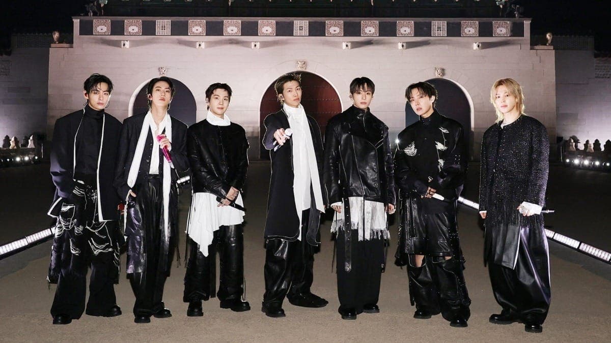 BTS em apresentação em Seoul, na Coreia do Sul
