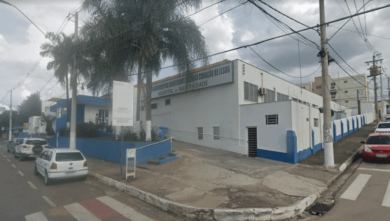 A vítima foi levada ao hospital 