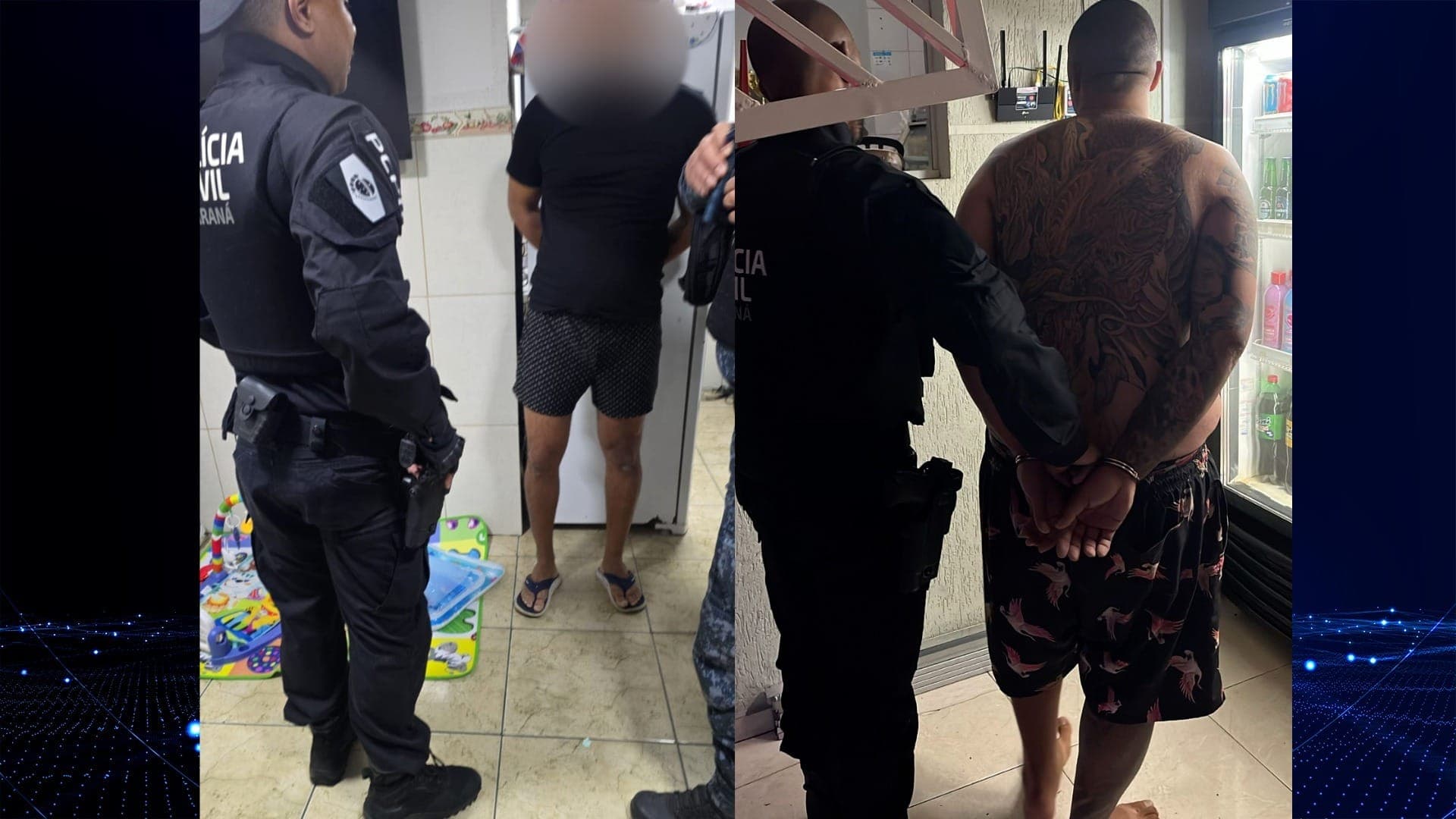Dois torcedores presos e um foragido 
