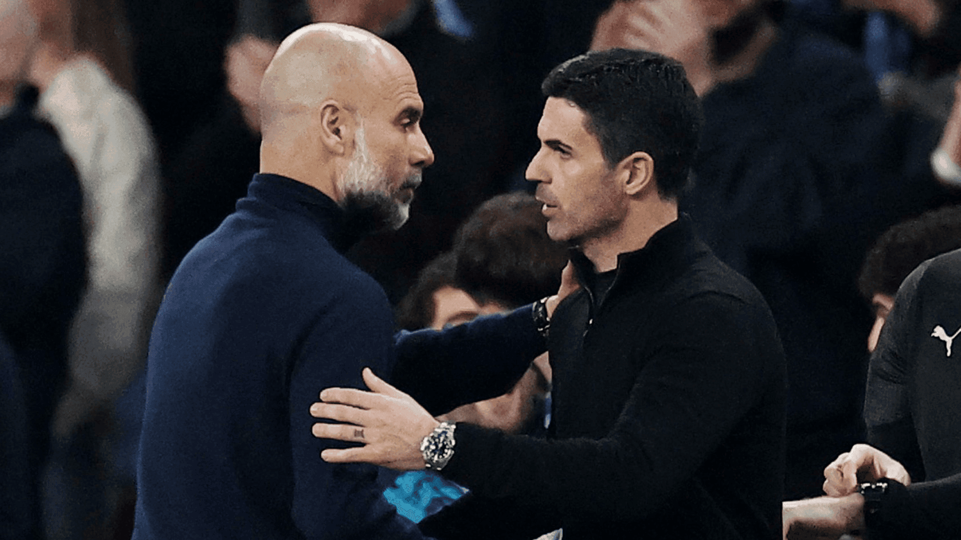 Pep Guardiola e Mikel Arteta