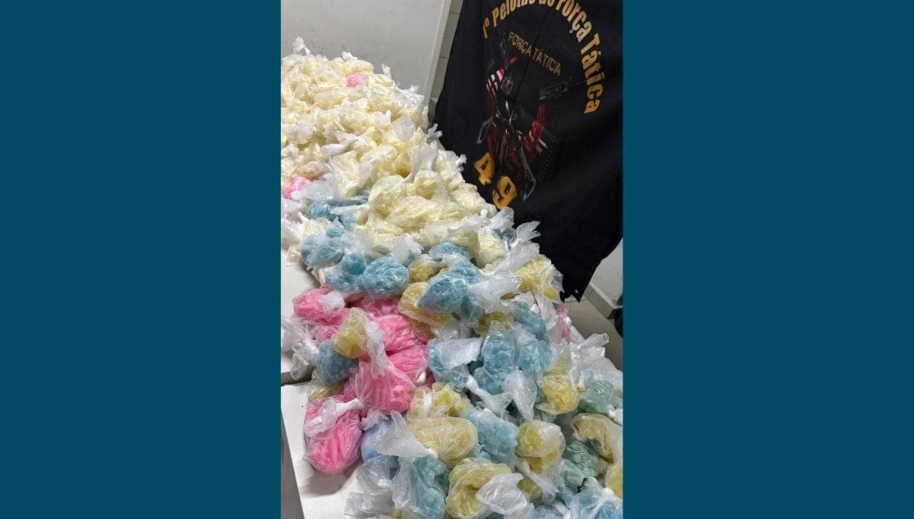 Drogas apreendidas pela PM