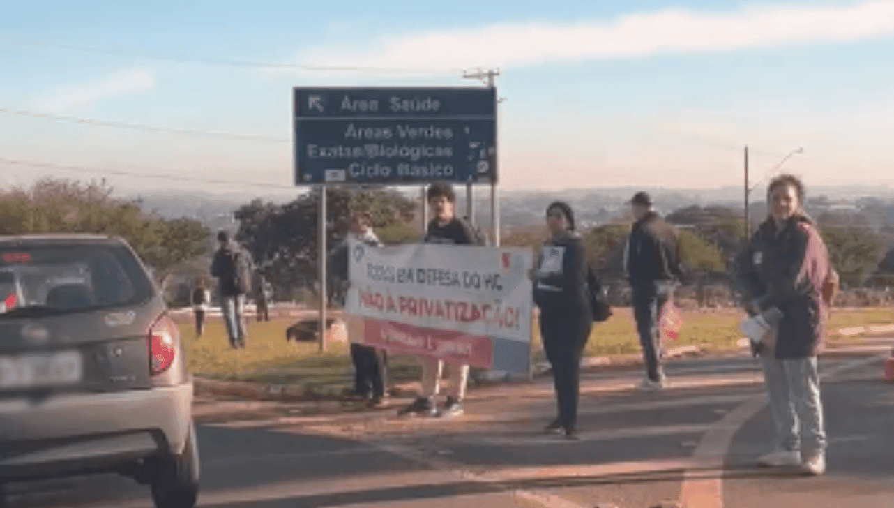 Manifestação na Unicamp 