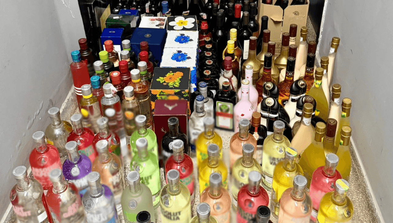 Bebidas apreendidas