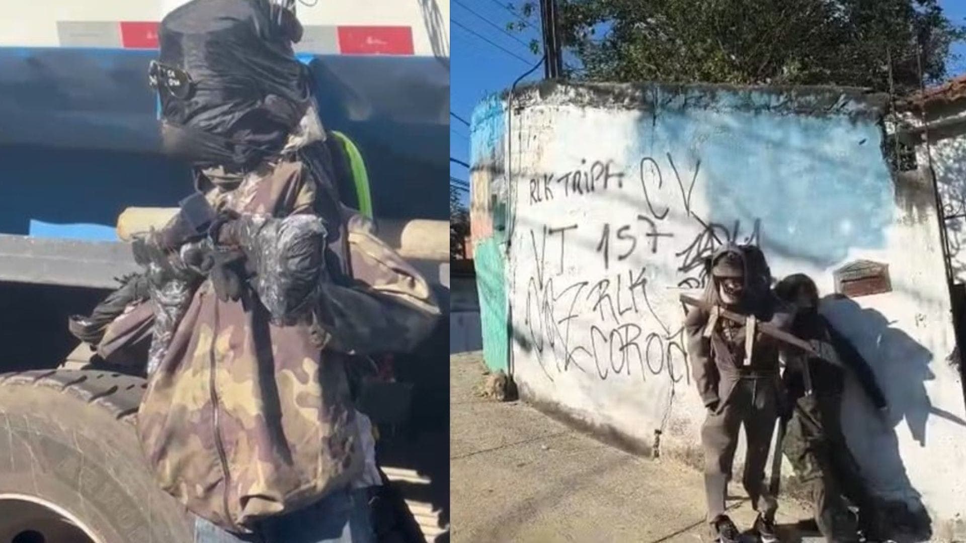 Espantalhos encontrados na Caixa D'água