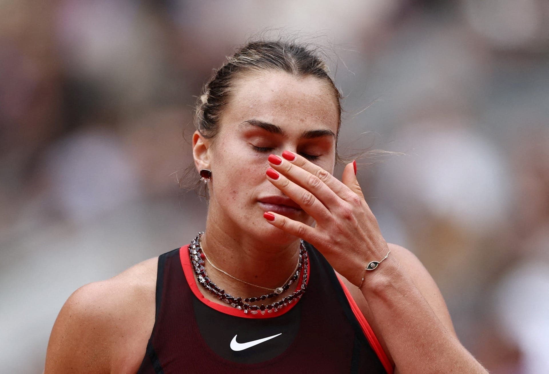 Sabalenka lamenta eliminação em Roland Garros
