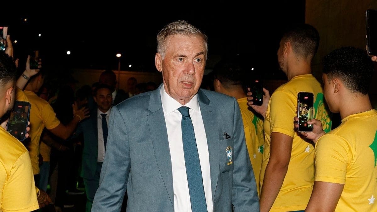Carlo Ancelotti, treinador da Seleção Brasileira