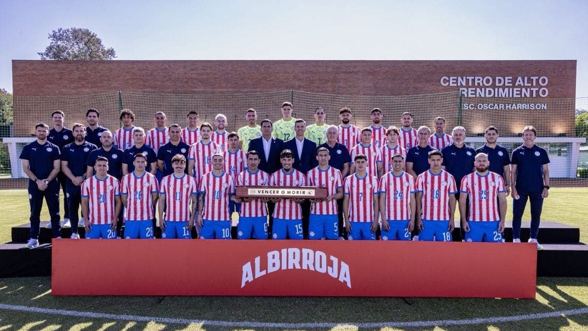 Foto oficial do Paraguai antes da Copa