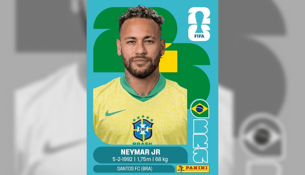 Neymar no Álbum da Copa