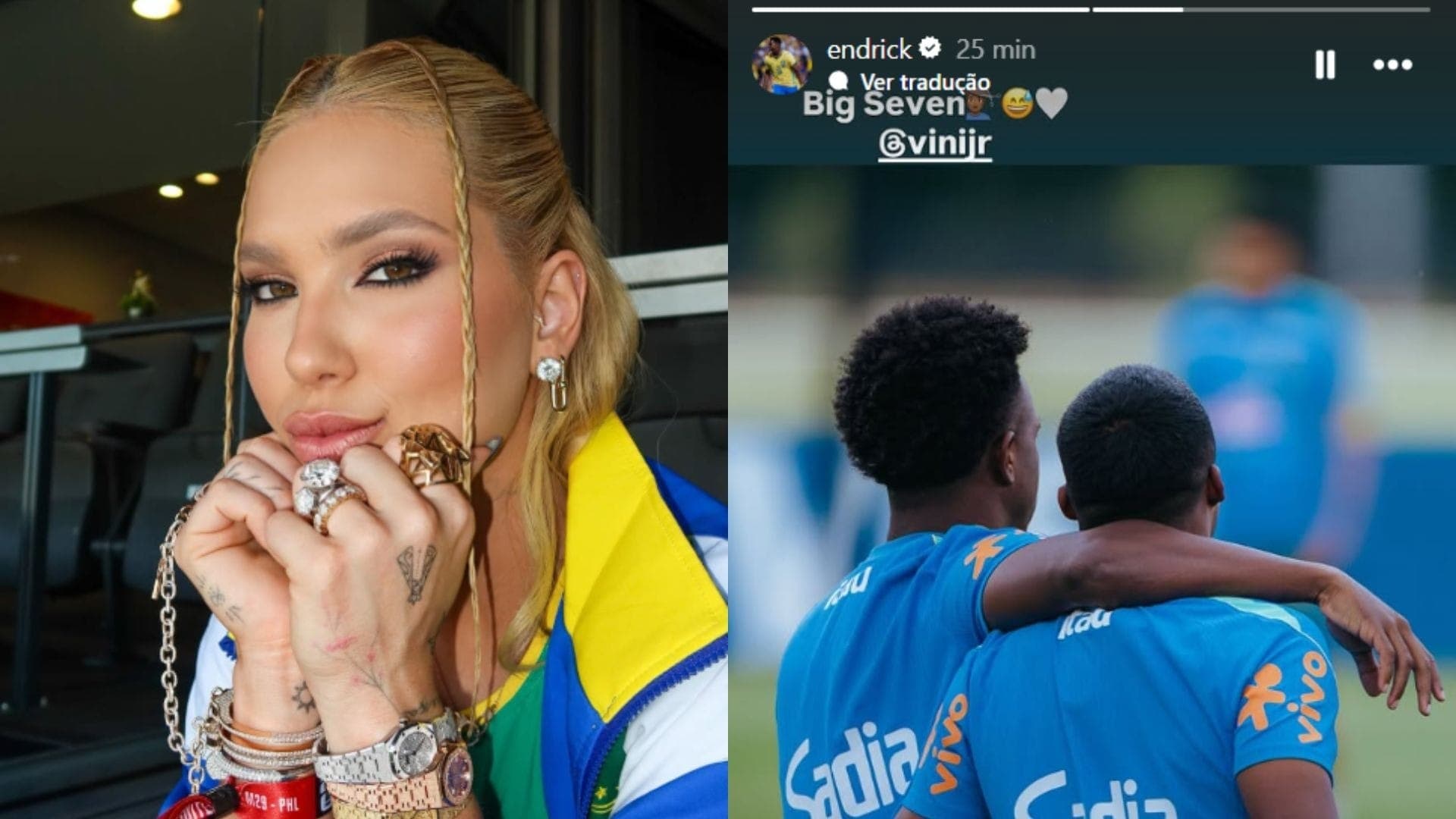 Virginia deu apelido 'Big Seven' para Vini Jr. 