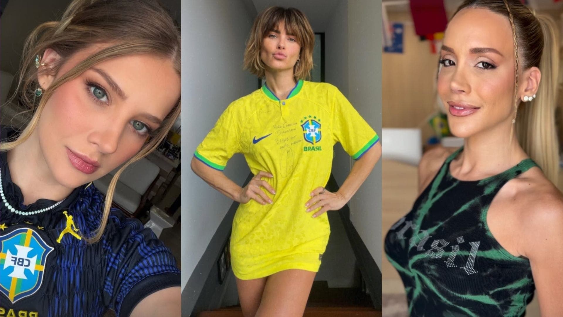Famosas investem em looks para Brasil e Escócia