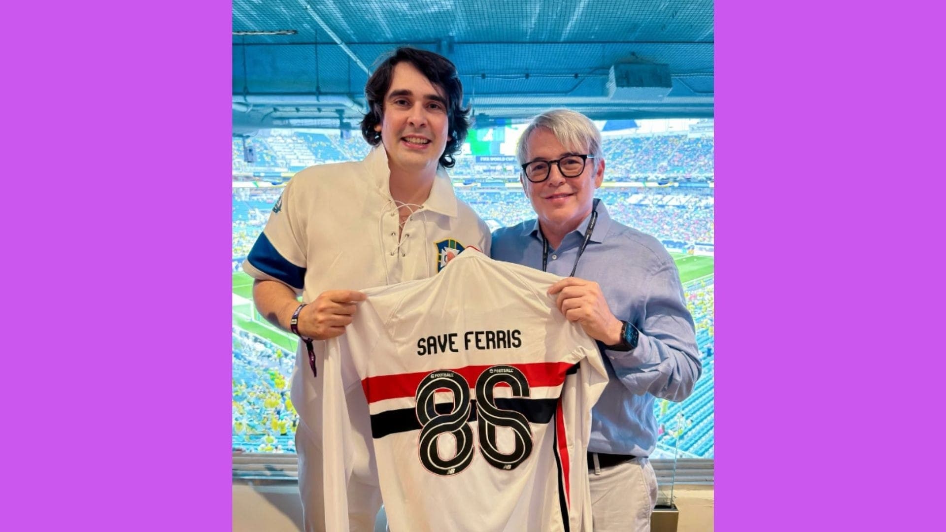 Diego Fernandes com Matthew Broderick