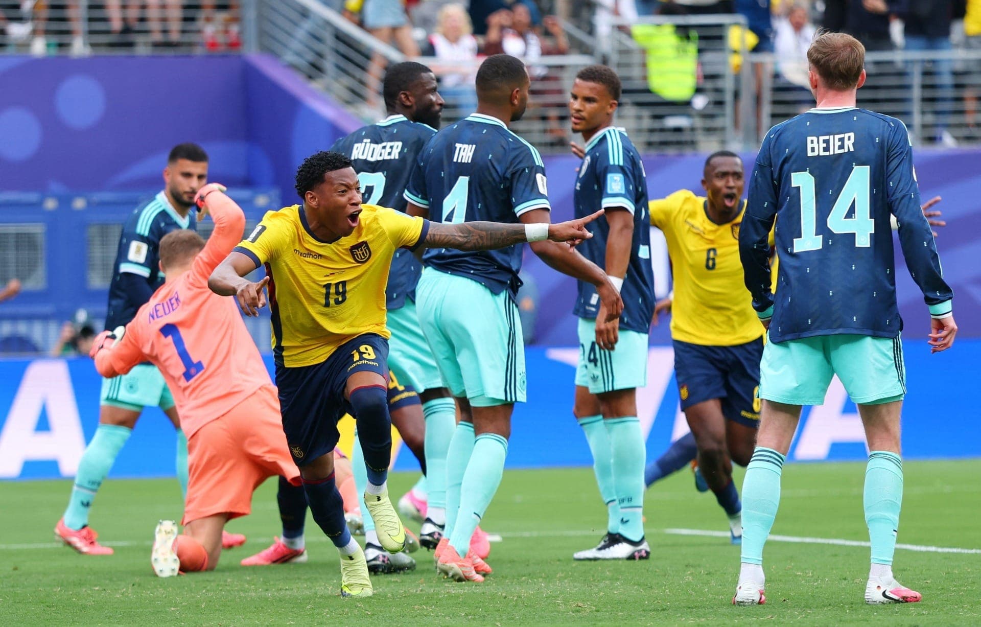 Plata marcou gol decisivo contra a Alemanha