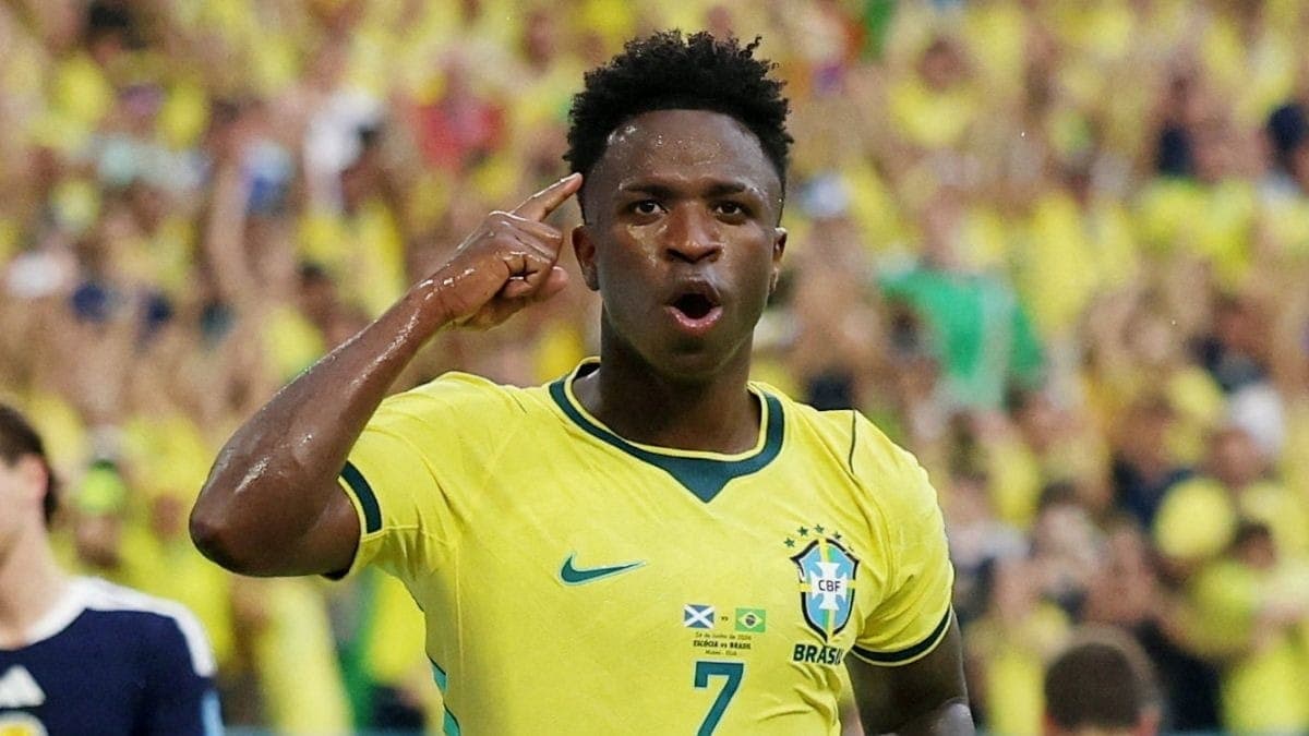 Vini Jr é o artilheiro do Brasil na Copa