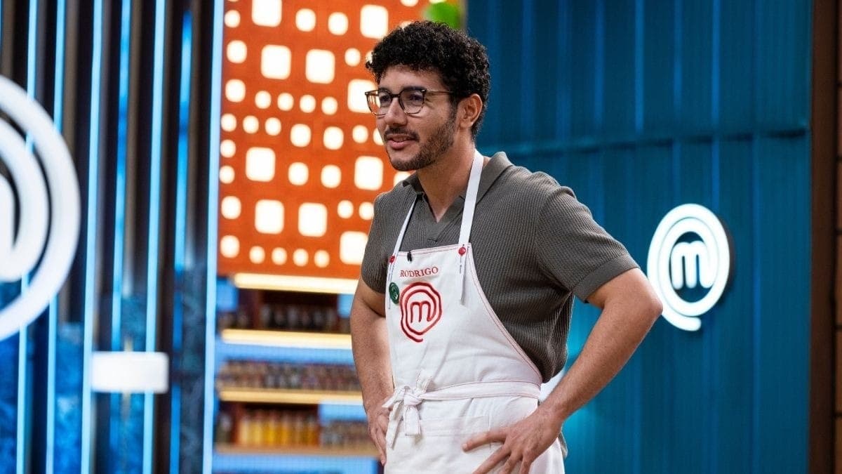 Rodrigo durante avaliação no MasterChef 2026