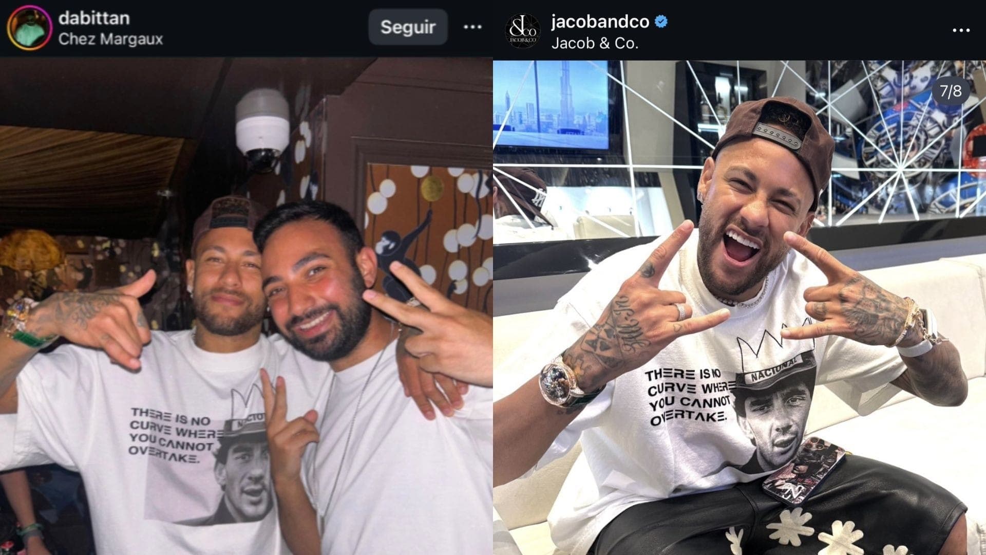Neymar tirou aliança após evento na Jacob & Co.