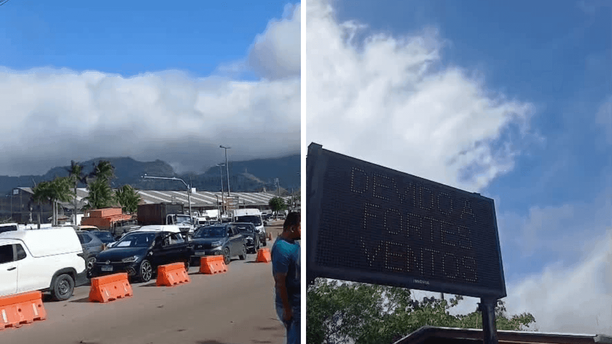 Balsa é paralisada em São Sebastião e Ilhabela devido a ventos fortes