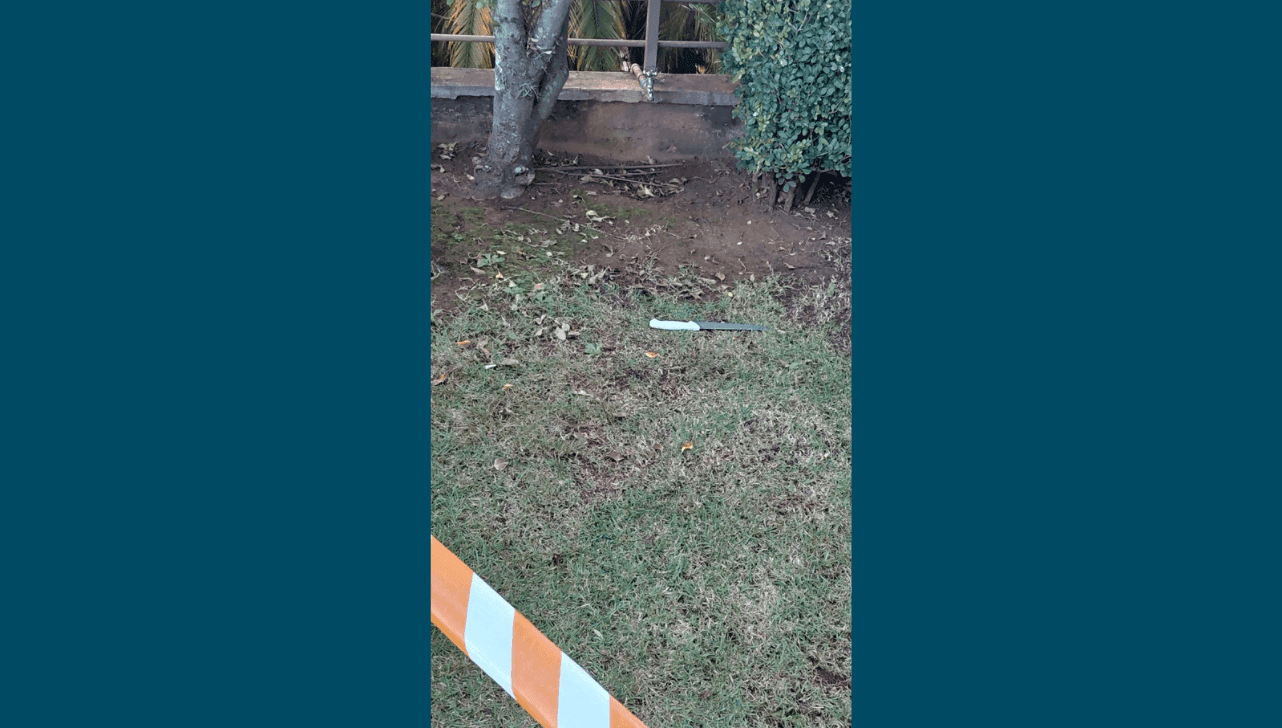 Faca utilizada no crime foi apreendida