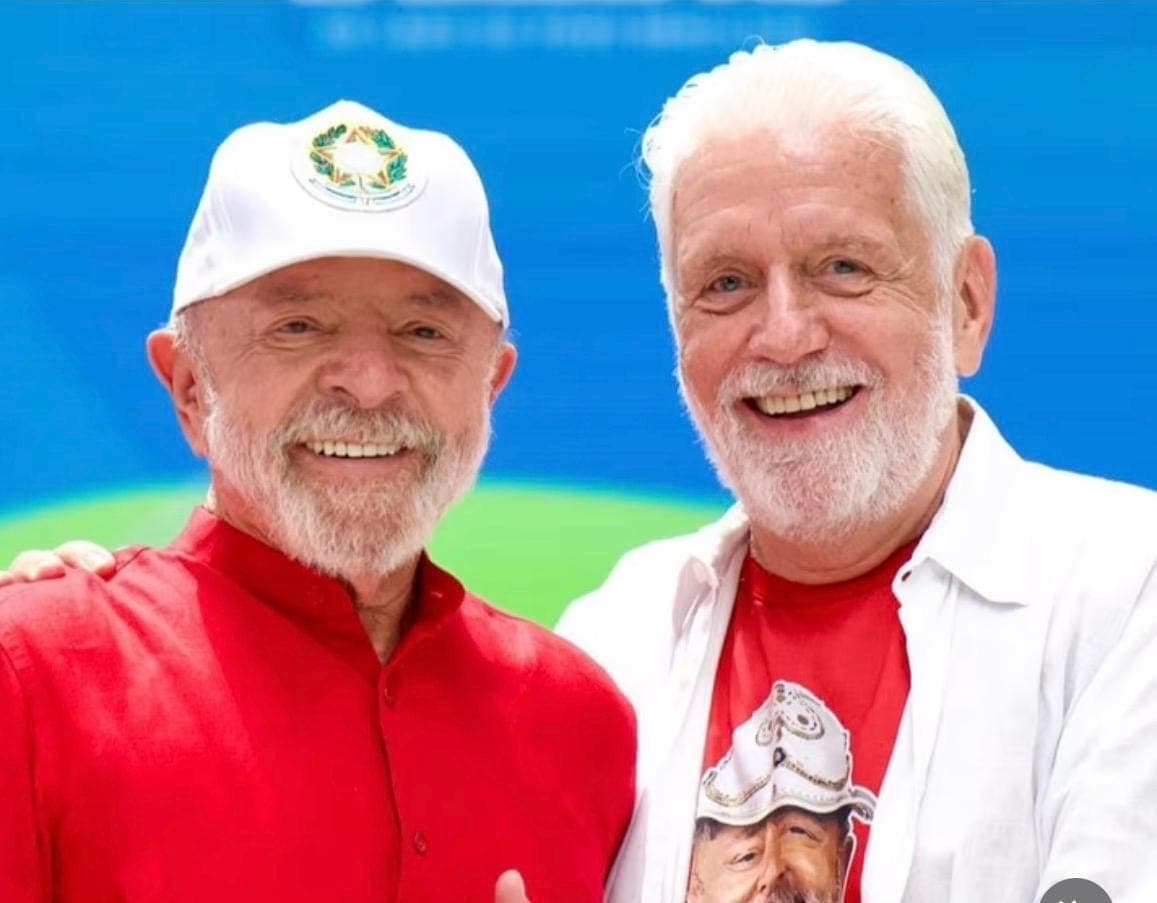Lula e o senador Jaques Wagner
