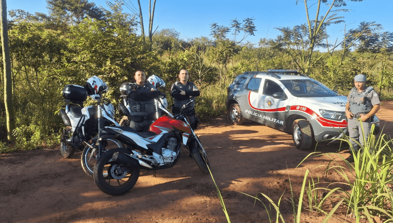 A moto foi recuperada
