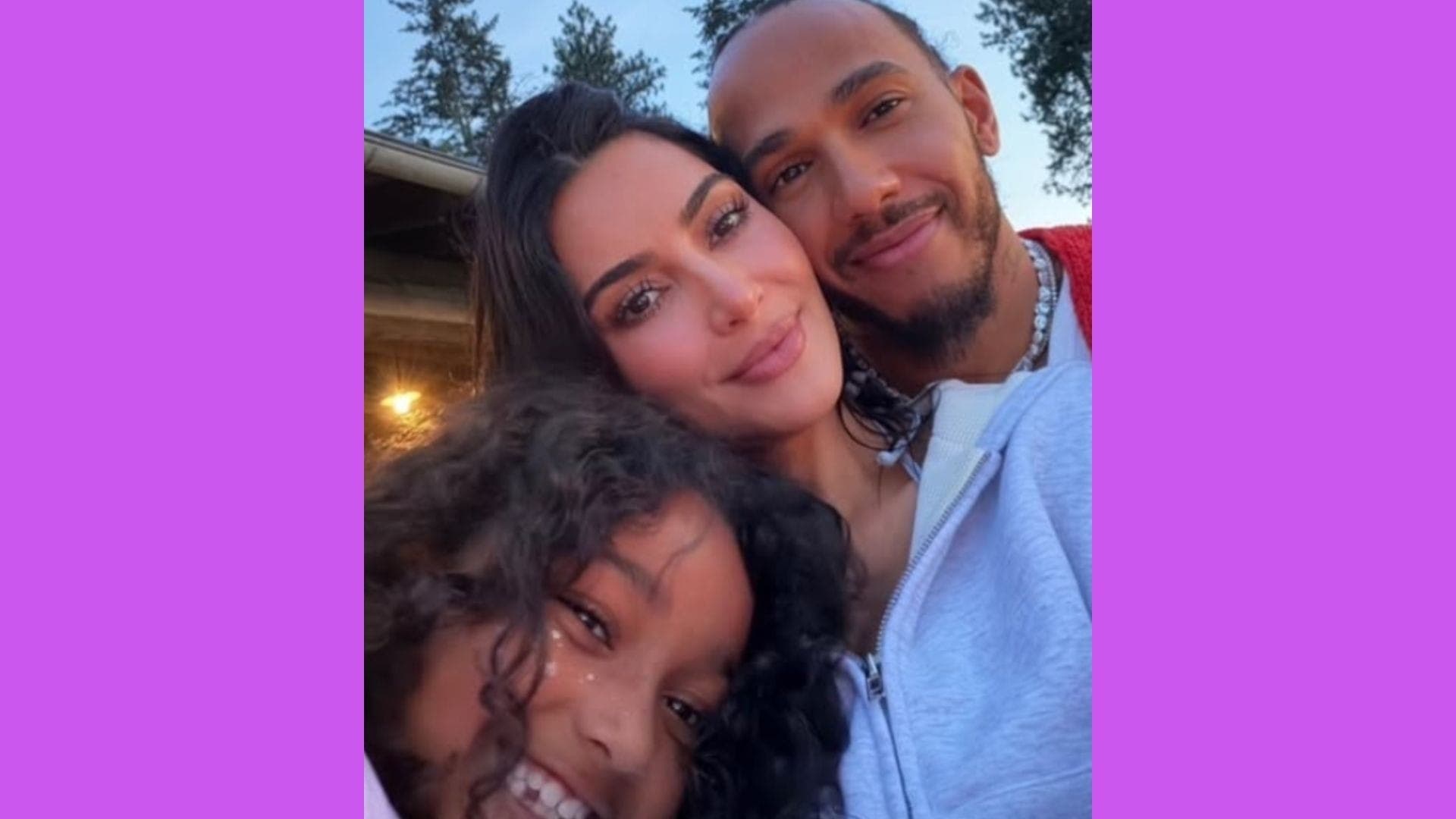 Kim Kardashian com Lewis Hamilton
