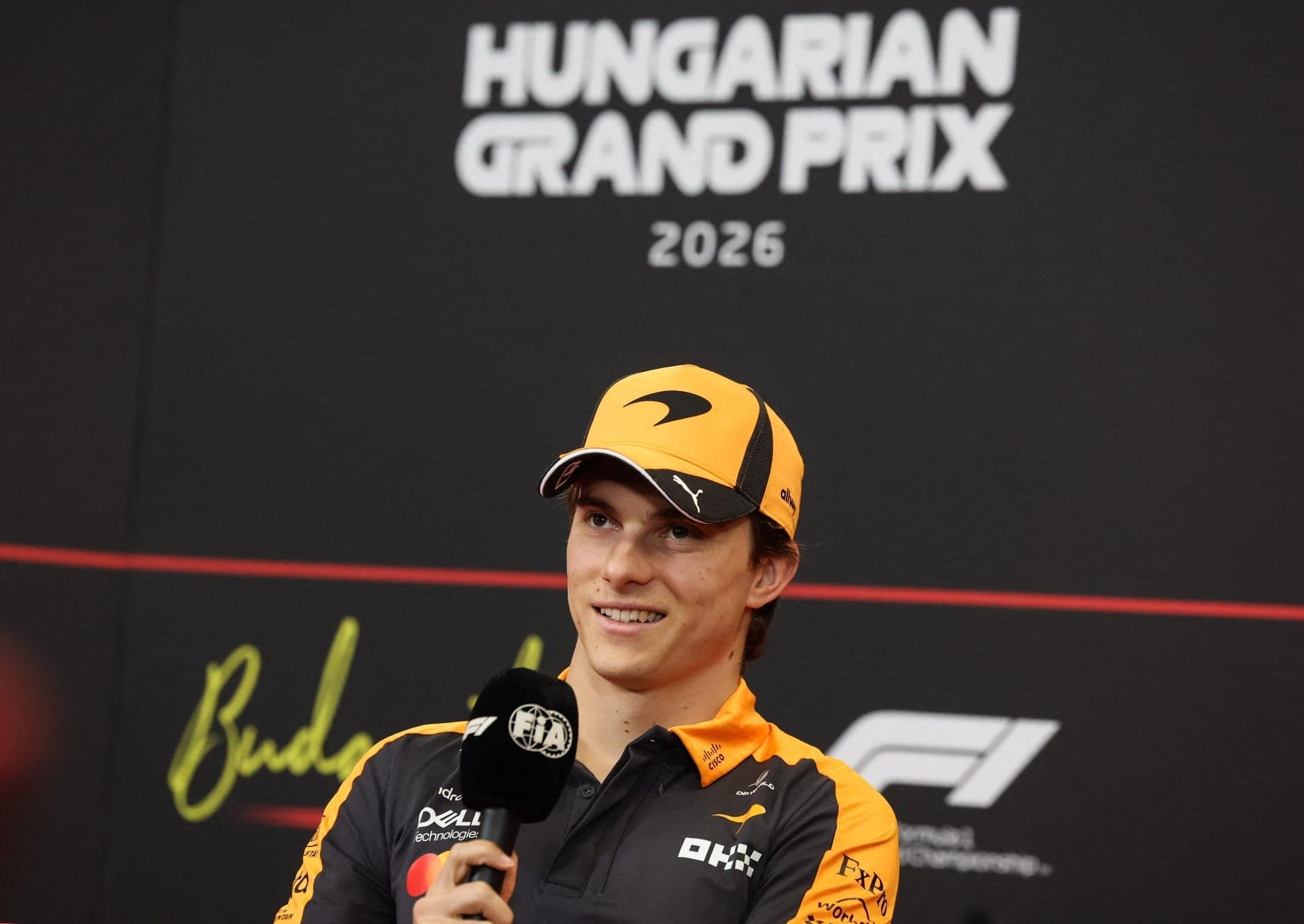 Piastri em coletiva oficial do GP da Hungria