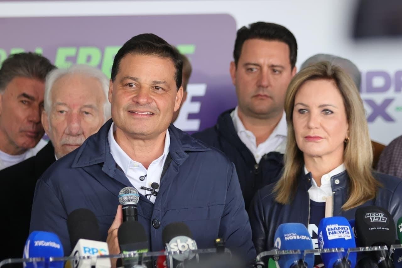 Sandro Alex durante a convenção do PSD no Paraná