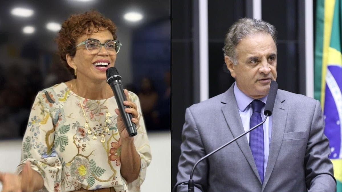 Marília Campos e Aécio Neves