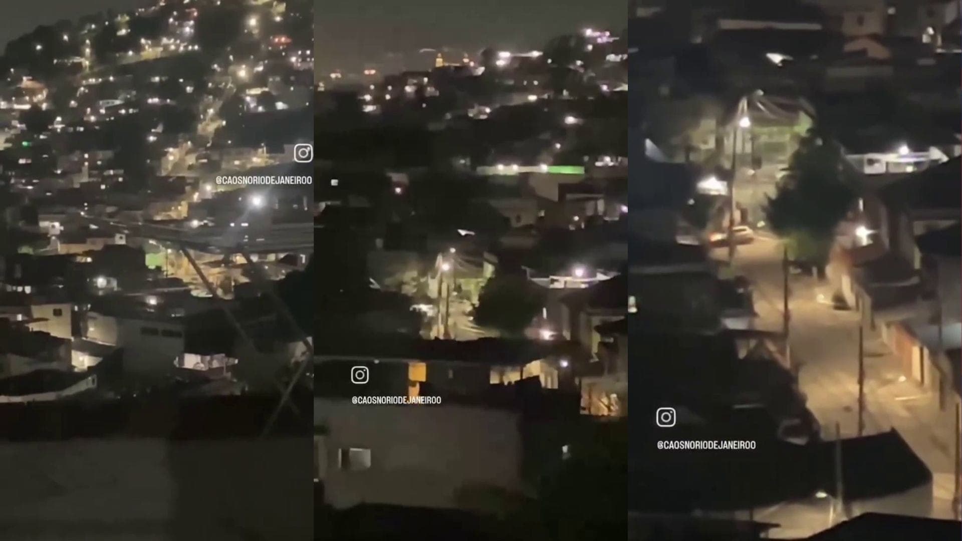 Noite de confrontos no Morro do Adeus