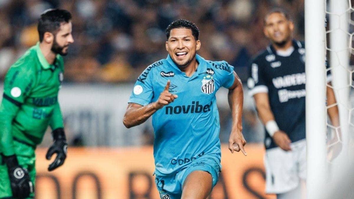 Rony fez o gol da vitória do Santos sobre o Remo
