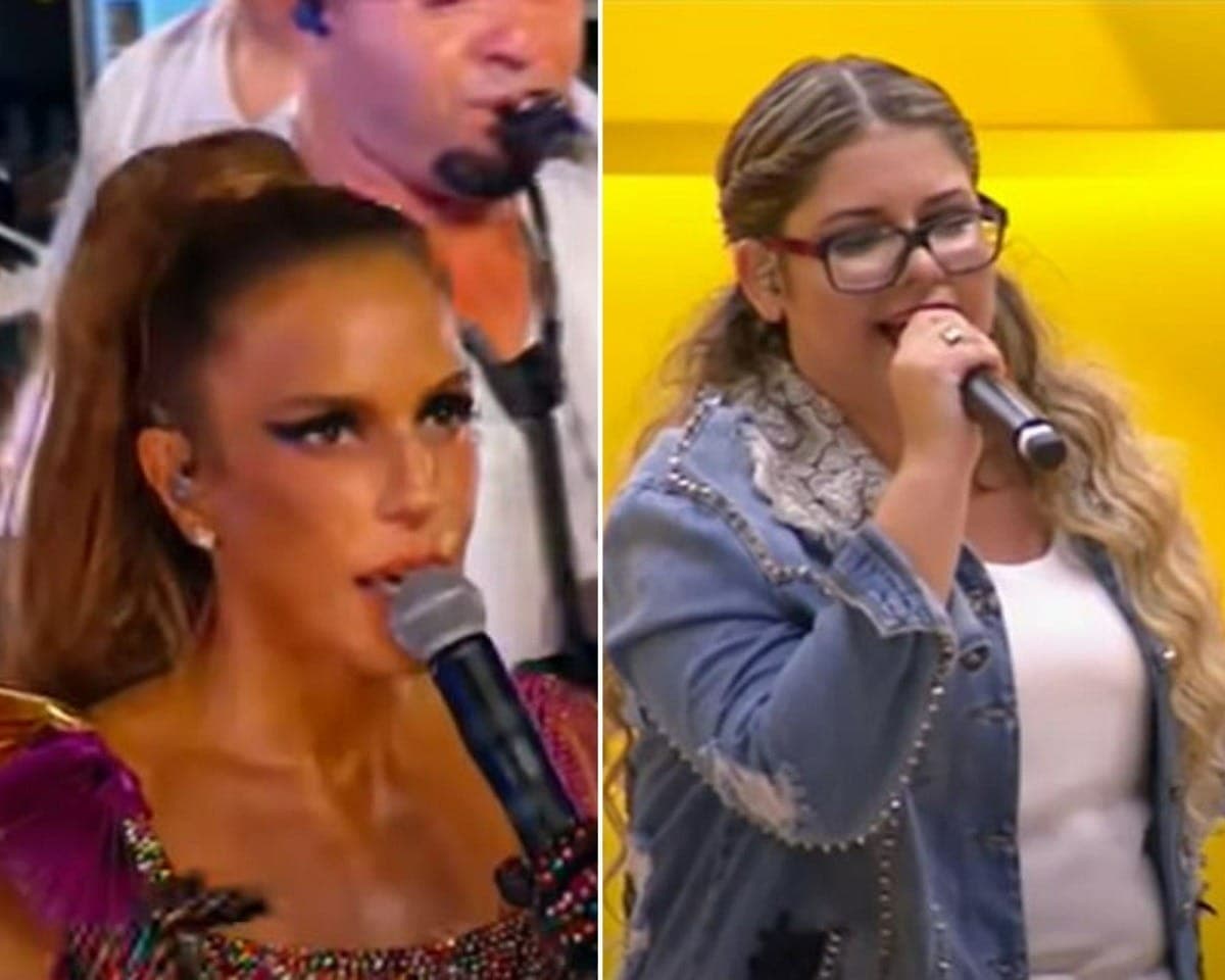Ivete Sangalo e Marília Mendonça no Band Folia 